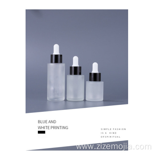 Skincare essential oil dropper frosted glass bottles